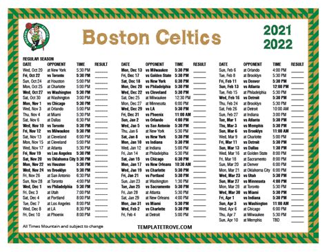 boston celtics spielplan